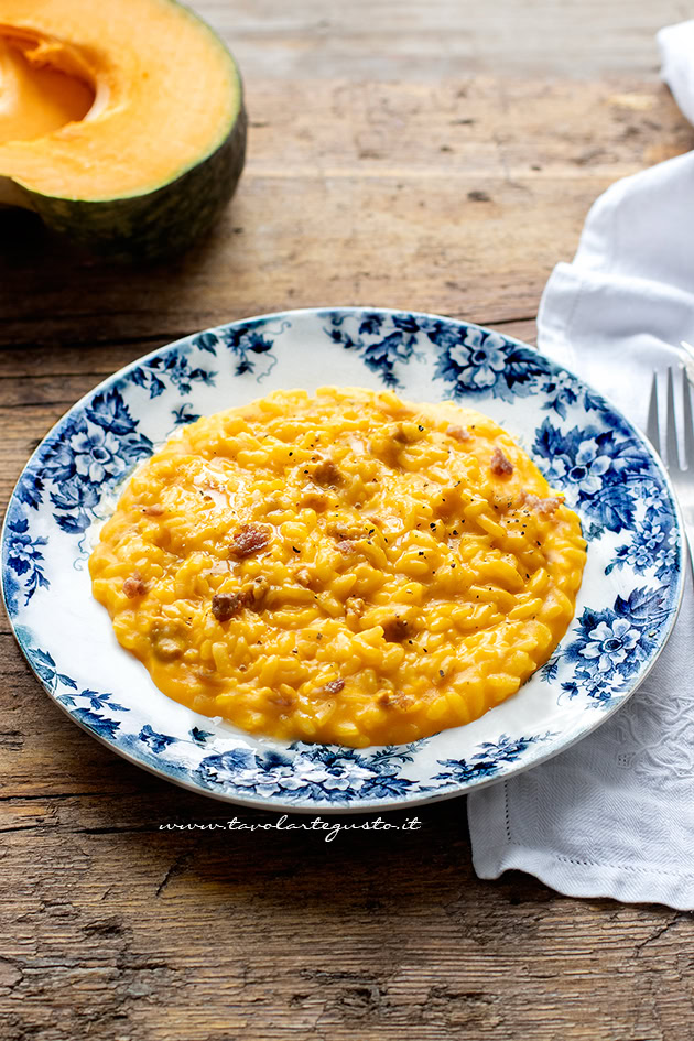 risotto con zucca e salsiccia