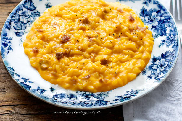 risotto zucca e salsiccia