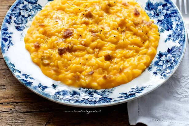 risotto zucca e salsiccia