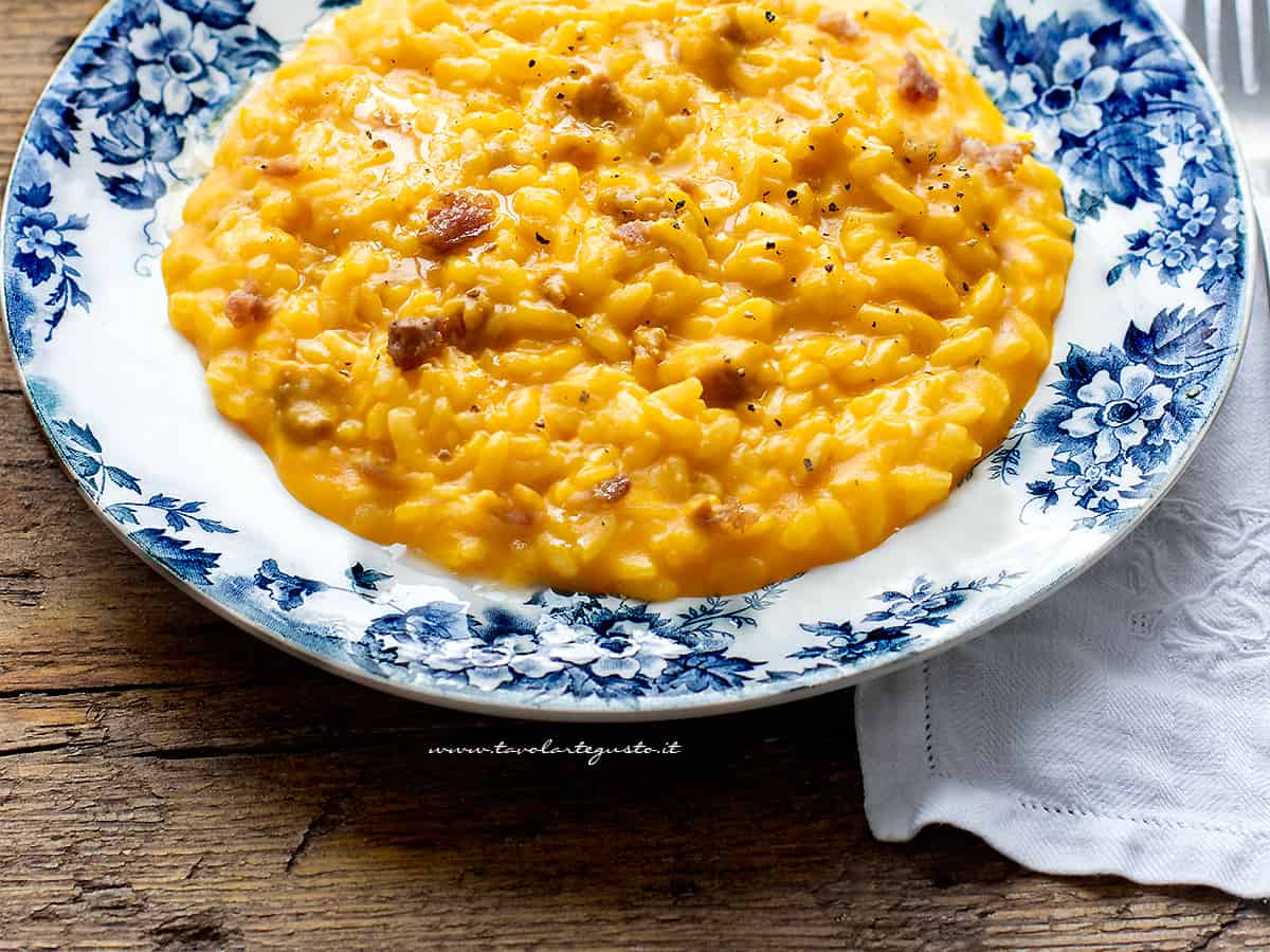 risotto zucca e salsiccia