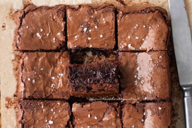 brownies senza burro - Ricetta di Tavolartegusto