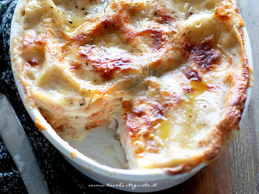 lasagne al salmone