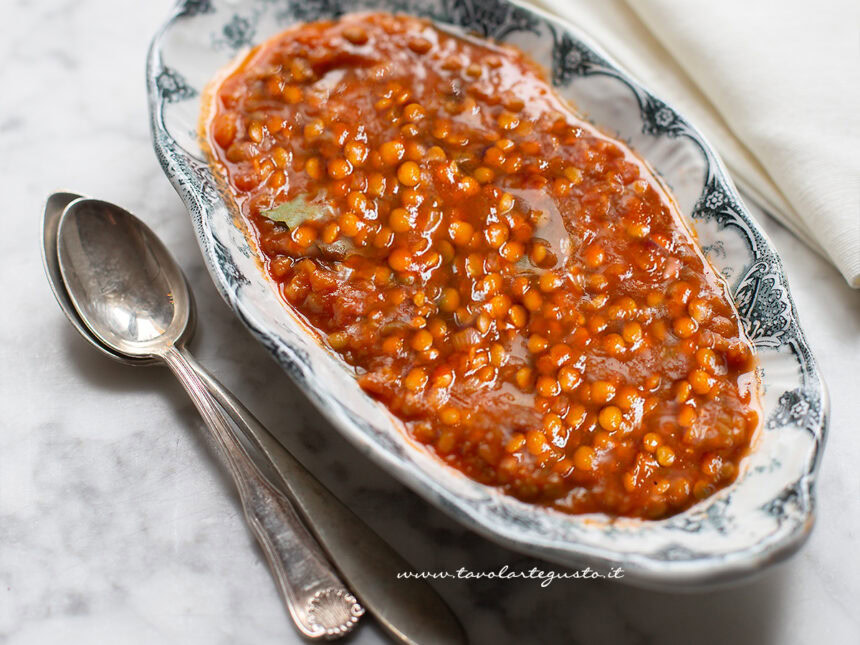 lenticchie in umido - Ricetta di Tavolartegusto