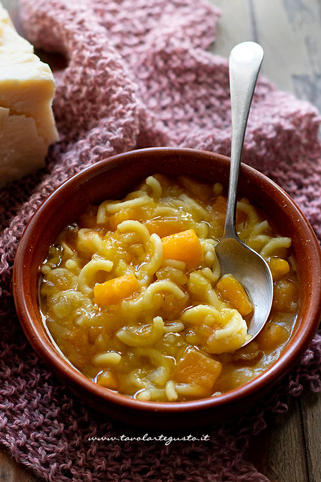pasta patate e zucca ricetta
