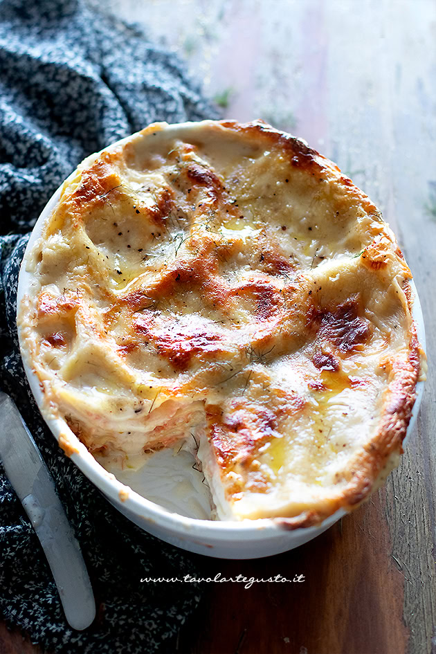 ricetta lasagne al salmone