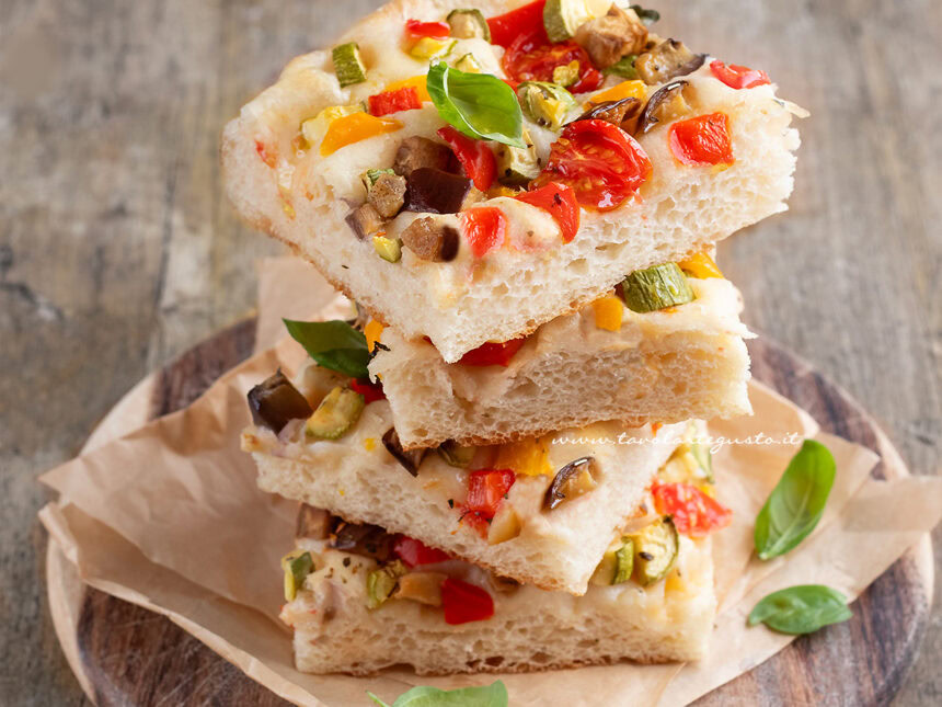 focaccia con verdure