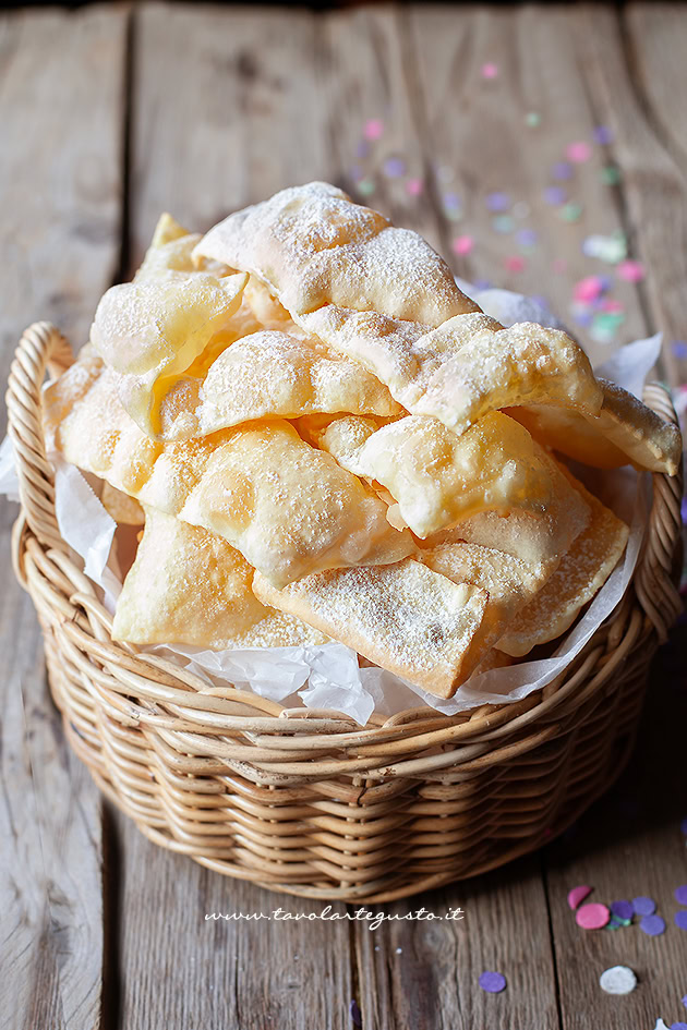 chiacchiere senza glutine ricetta