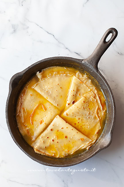 come flambare le crepe suzette