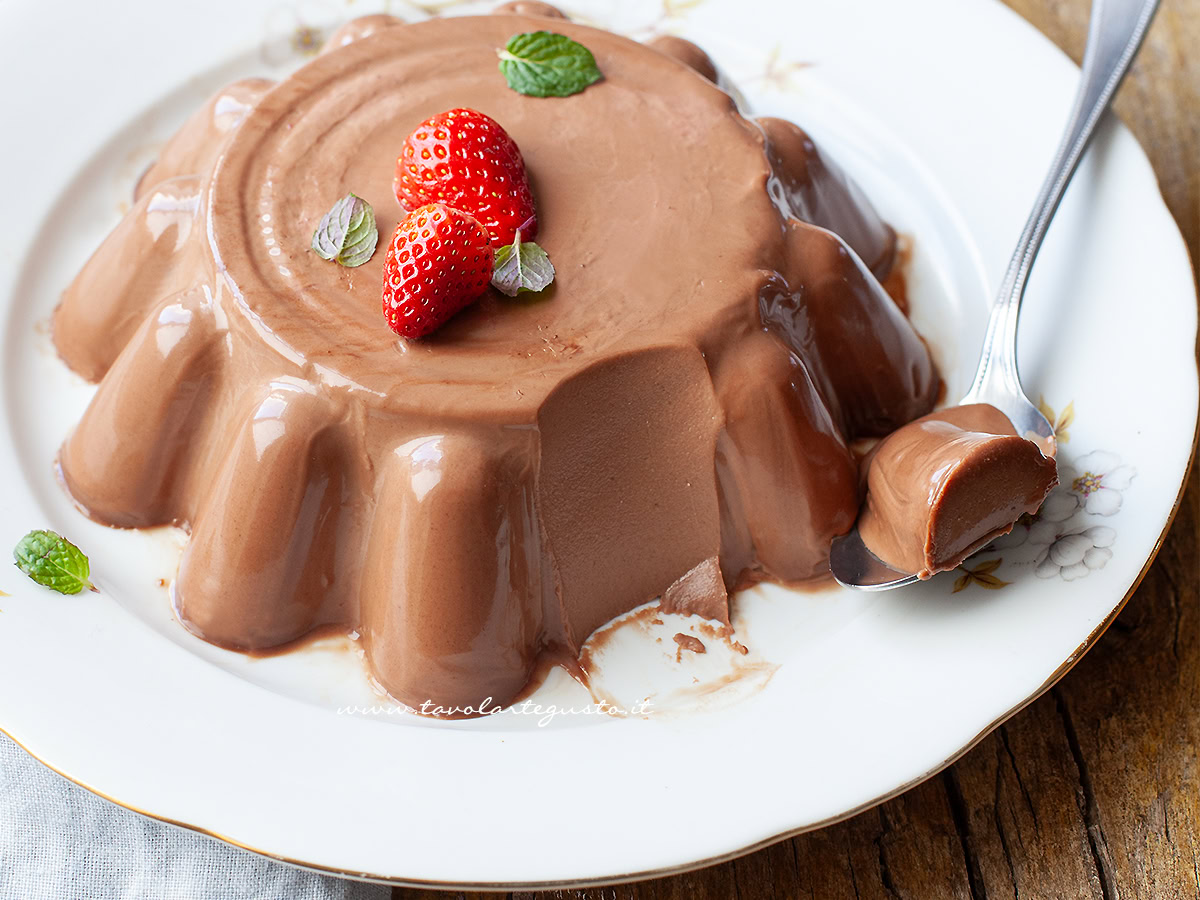 panna cotta al cioccolato 