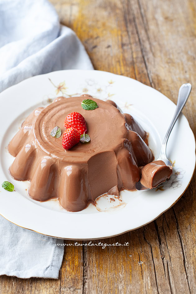 panna cotta al cioccolato