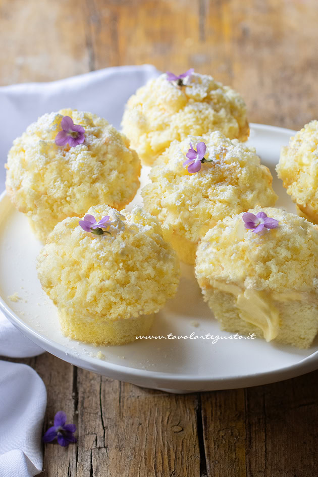 muffin mimosa per la festa della donna