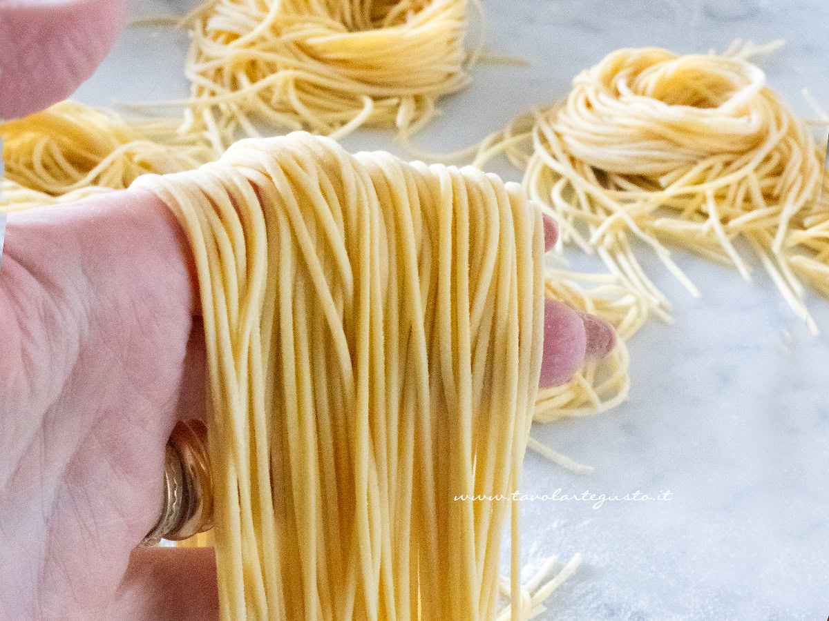 ricetta tagliolini fatti in casa