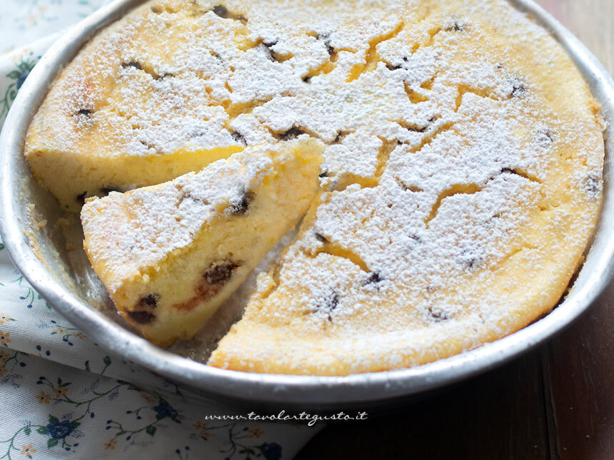 torta ricotta e ciocciolato - Ricetta di Tavolartegusto