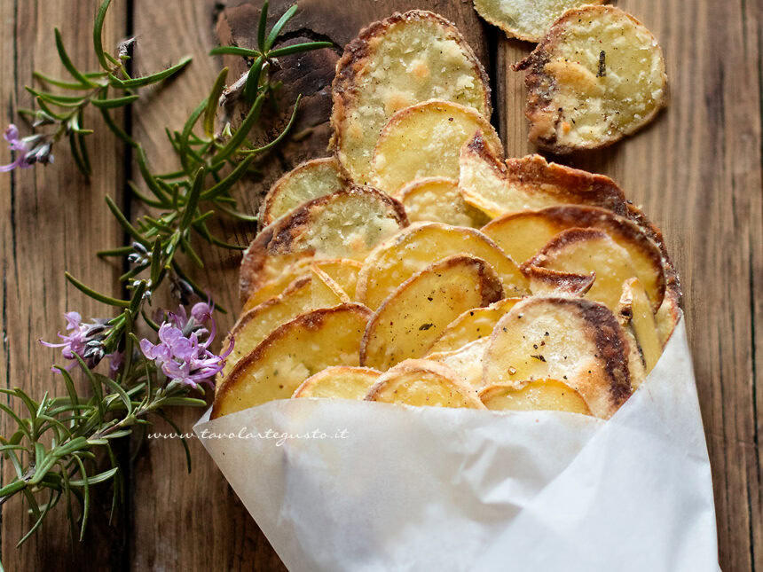 chips di patate al forno