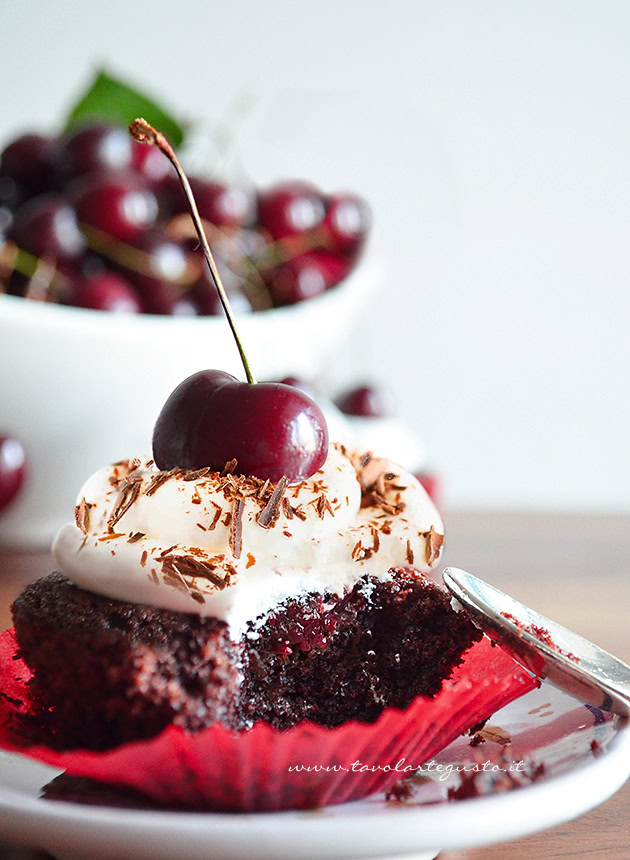 cupcake foresta nera ricetta