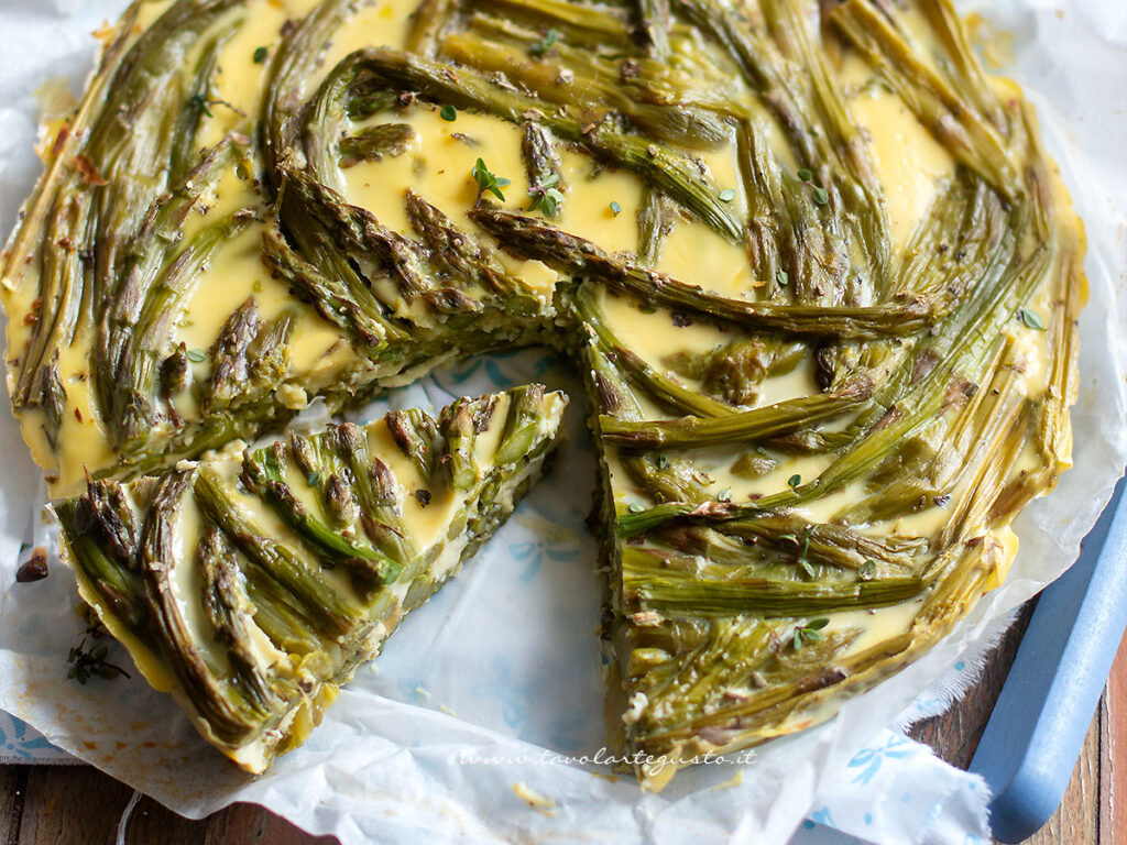 frittata di asparagi al forno