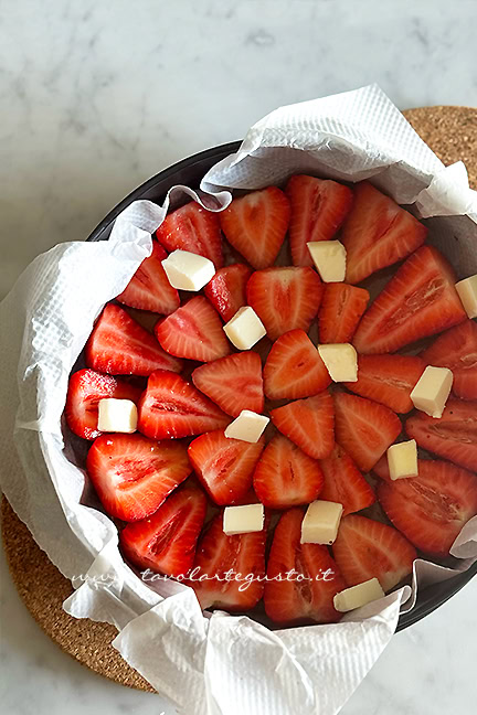 tatin alle fragole assemblata