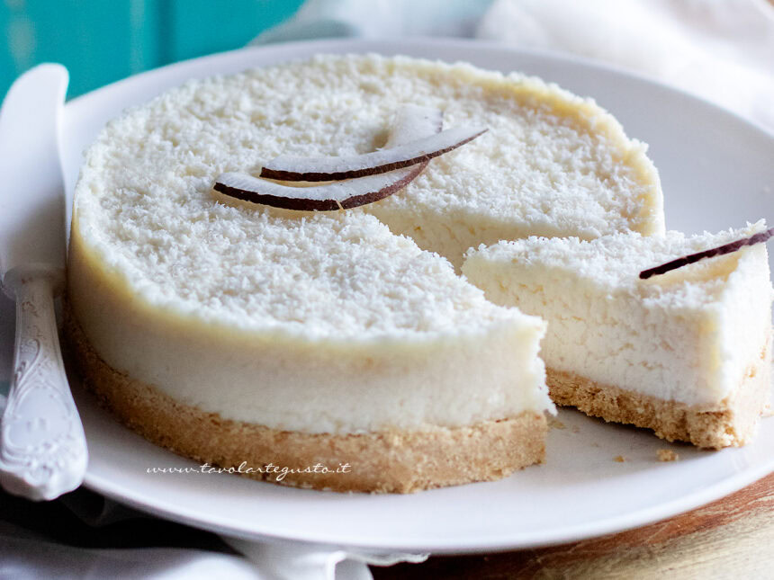 Cheesecake al cocco
