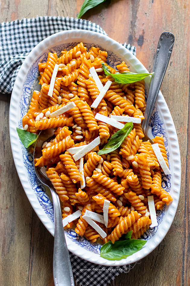 pasta peperoni e ricotta