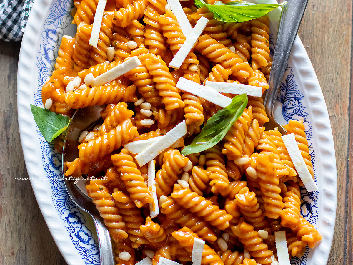 Pasta peperoni e ricotta (cremosa)