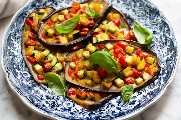 melanzane con verdure