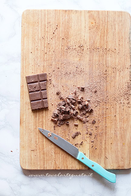 riccioli di decorazione per cheesecake alla nutella