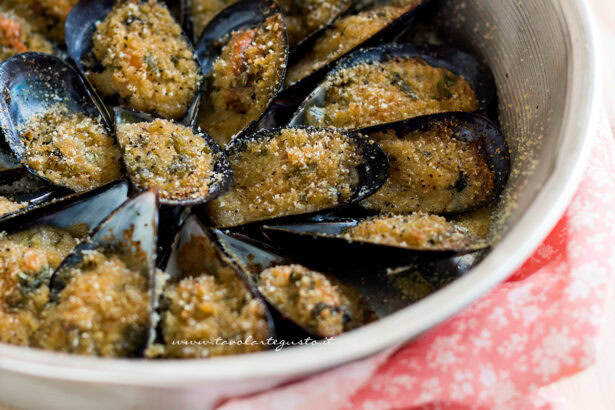 cozze gratinate