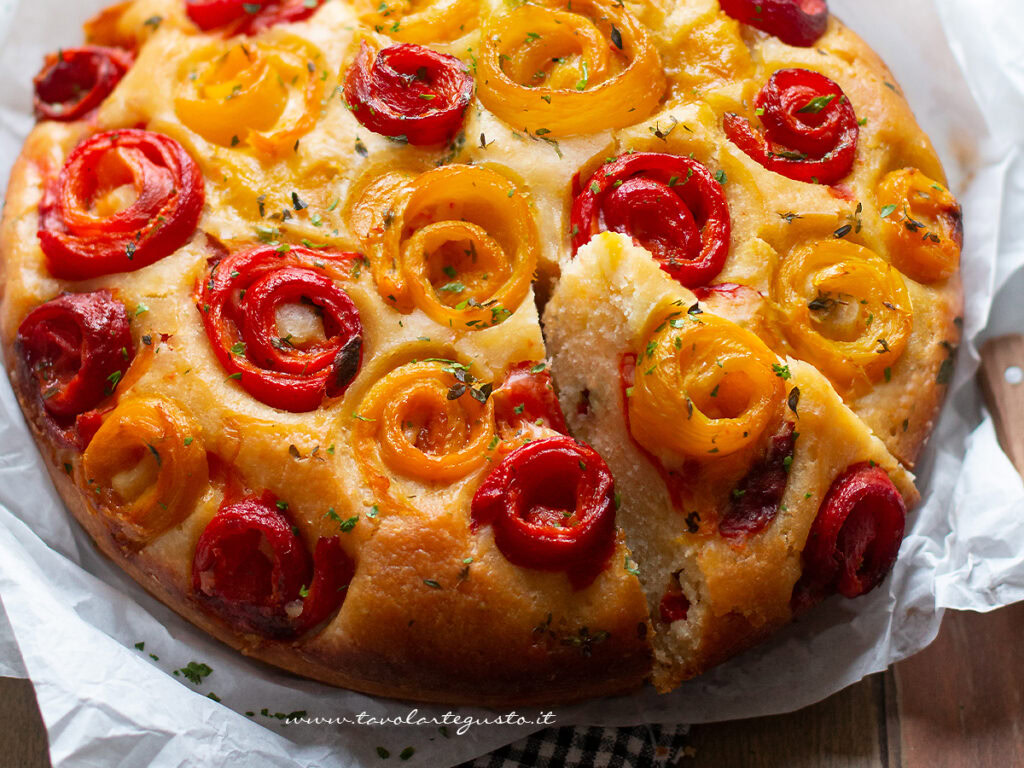 Torta salata con peperoni (semplice)