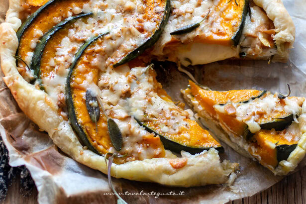 Torta salata alla zucca