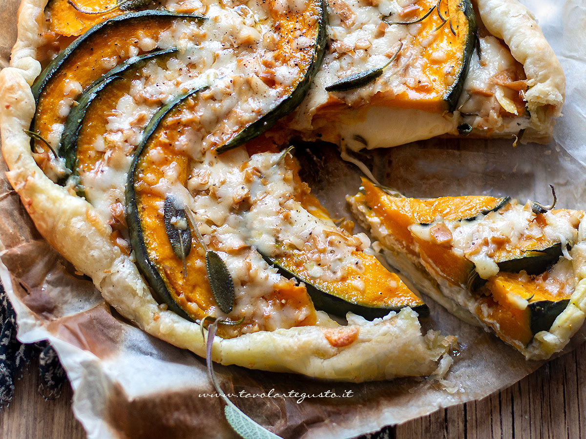Torta salata alla zucca