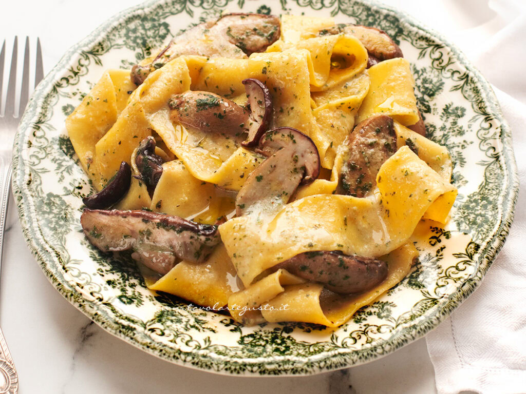 Pappardelle ai funghi porcini (cremose)