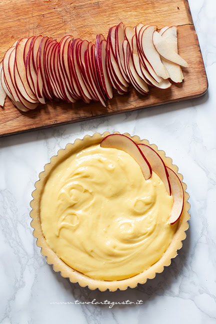 farcire la crostata di mele