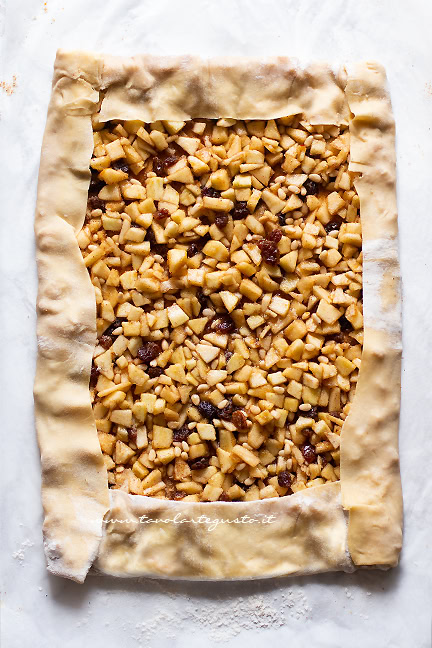 formare lo strudel di mele