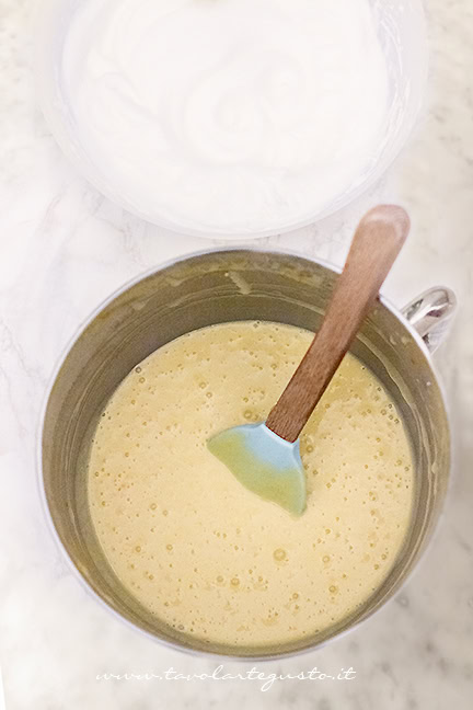 impasto della chiffon cake