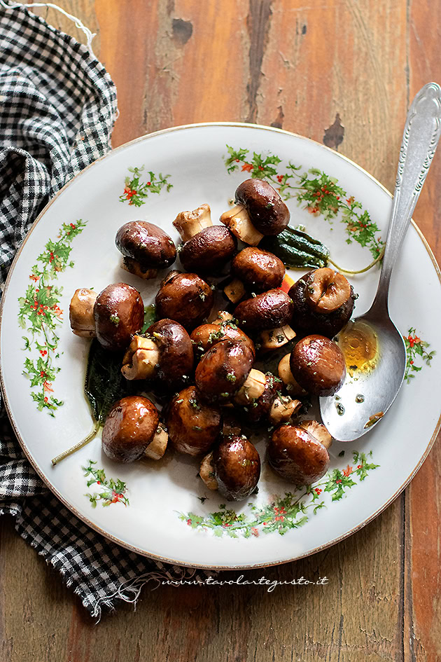 ricetta funghi al forno