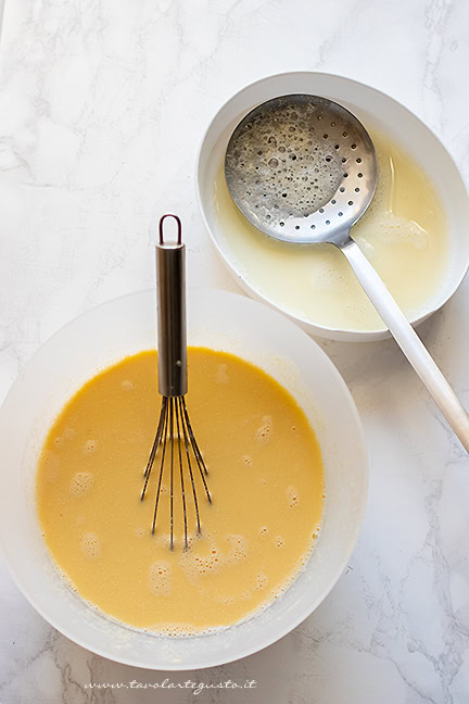 preparazione della farinata di ceci