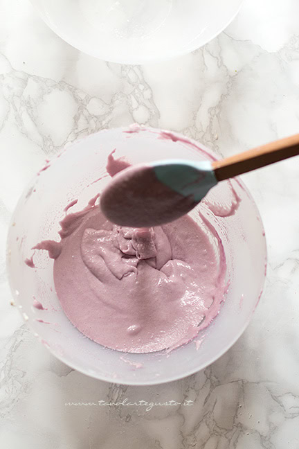 prova del nastro per impasto macarons