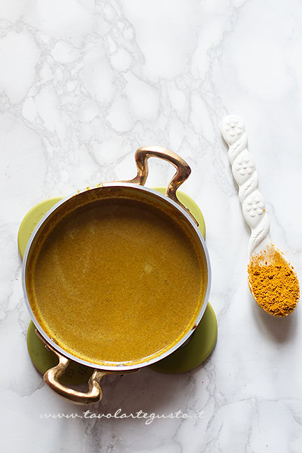 salsa al curry per curry di ceci