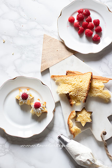 preparare le tartine di pandoro