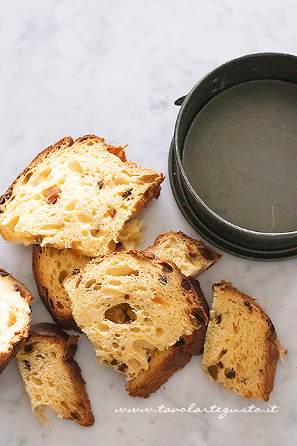 preparare la torta di panettone avanzato