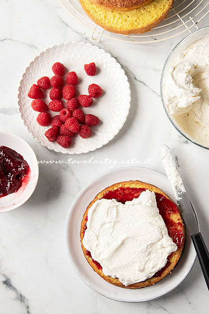 assemblare la layer cake