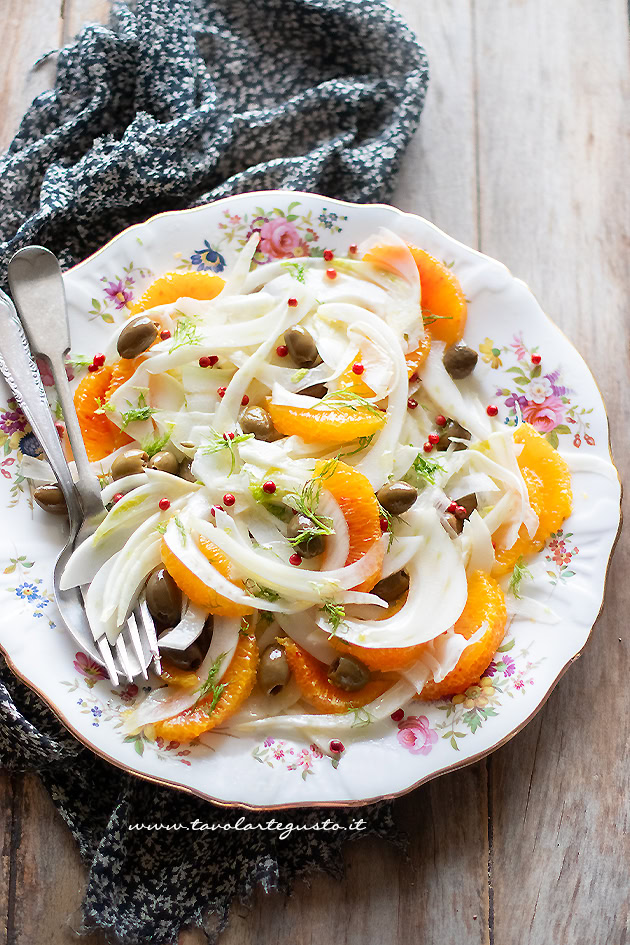 insalata di finocchi e arance ricetta