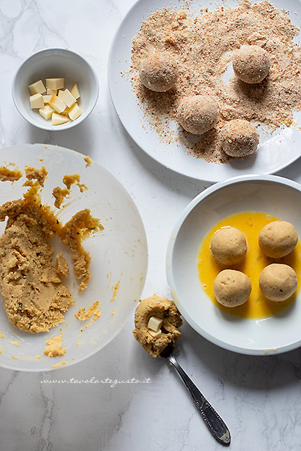preparare le polpette di ceci