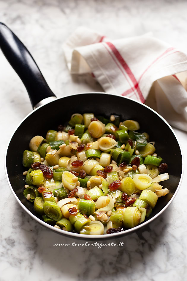 ricetta dei porri in padella
