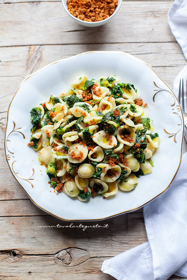 Ricetta orecchiette alle cime di rapa