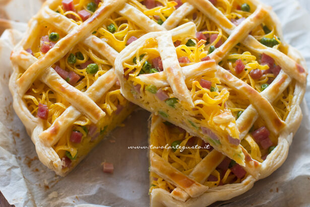crostata di tagliolini