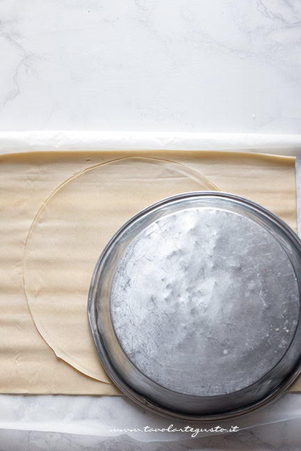guscio per crostata di tagliolini