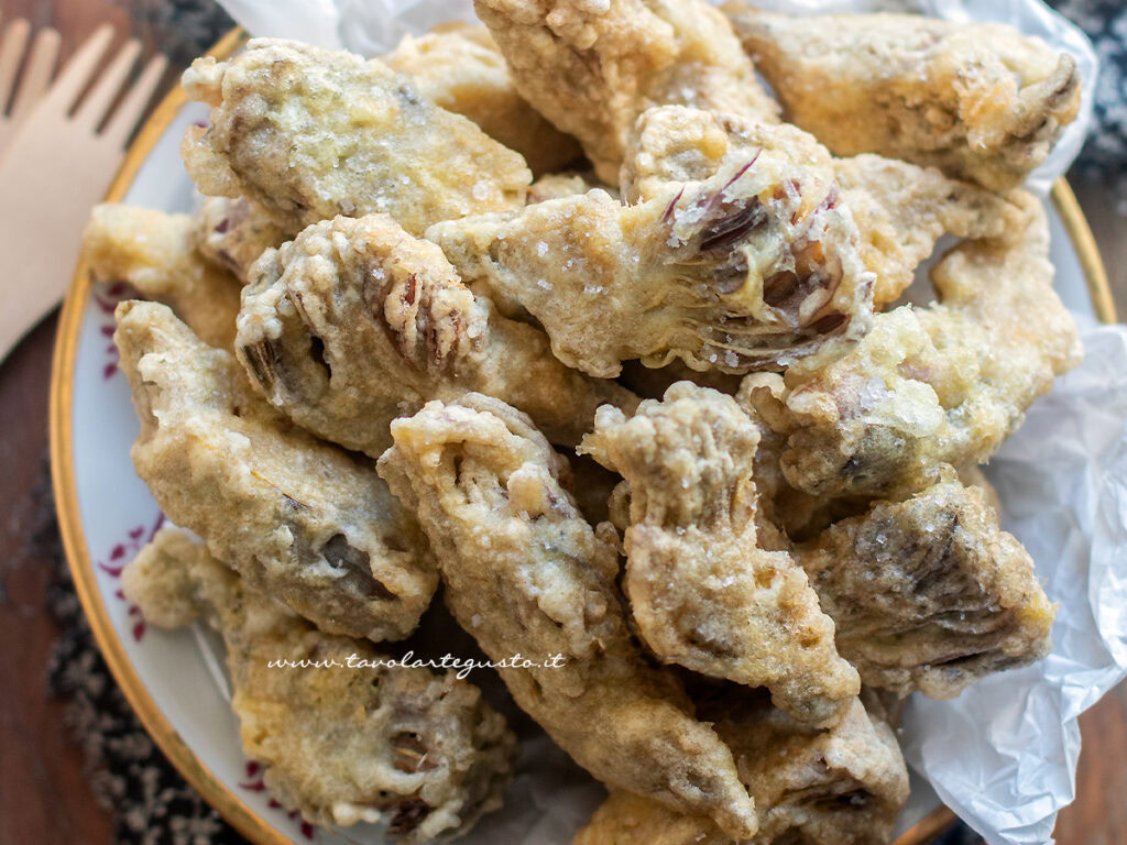 Carciofi fritti (croccanti, dorati) : Ricetta e Varianti