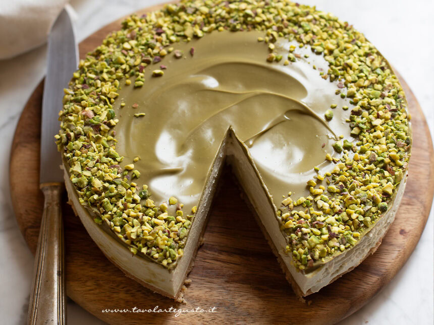 cheesecake al pistacchio