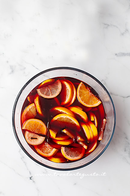 preparazione della sangria